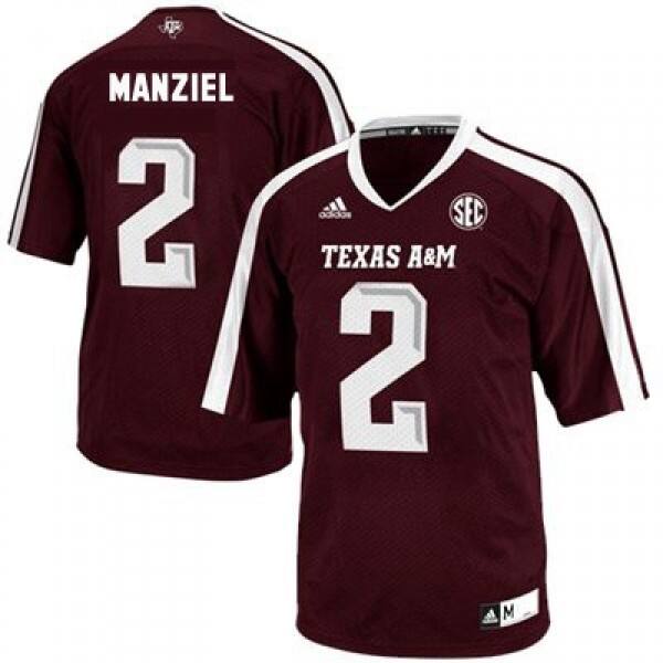 Youth Texas A&m Aggies Johnny Manziel #2 Adidas Red Performance