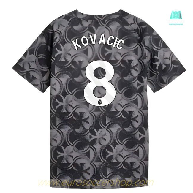 2025-2026 Man City Warm Up Jersey (Black) - Kids (Kovacic 8)