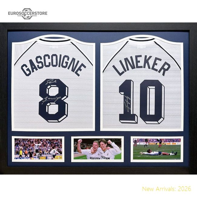 Official Tottenham Hotspur Fc 1991 Lineker & Gascoigne Signed Shirts