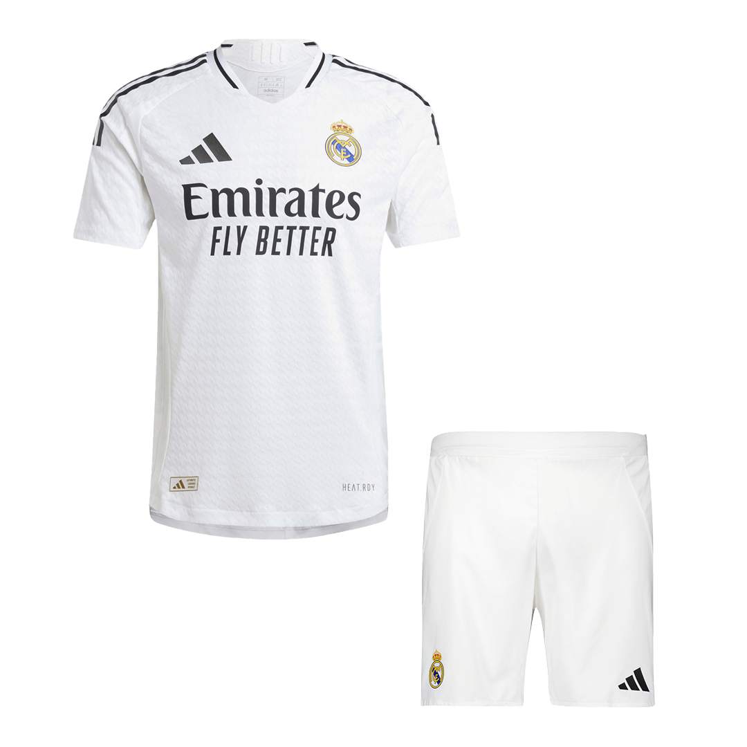 Player Version Real Madrid Home Soccer Jersey Kit(Jersey+Shorts) 2024/