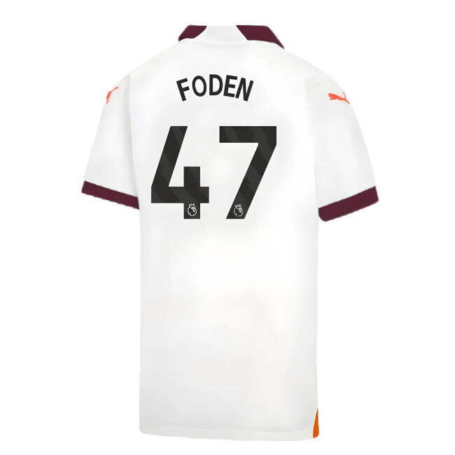 Man City 2023-20 Away Shirt FODEN #47 M S Kids