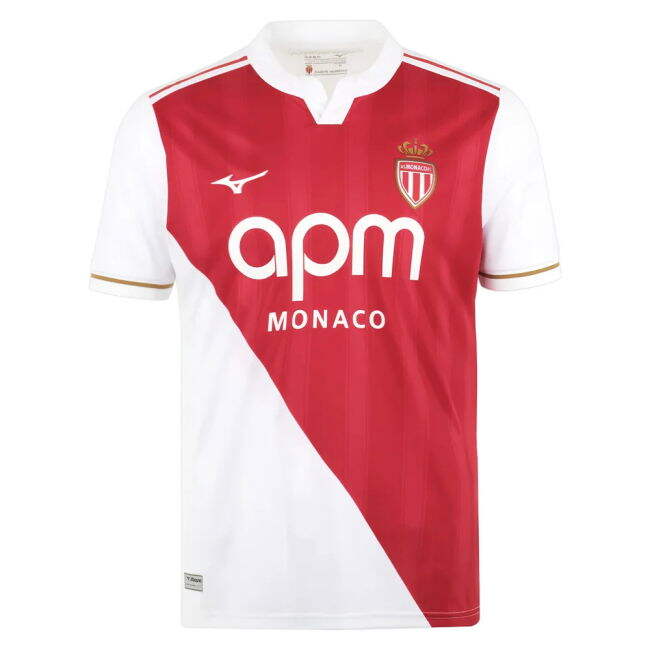 Genuine 2025-2026 Monaco French Football Home Shirt