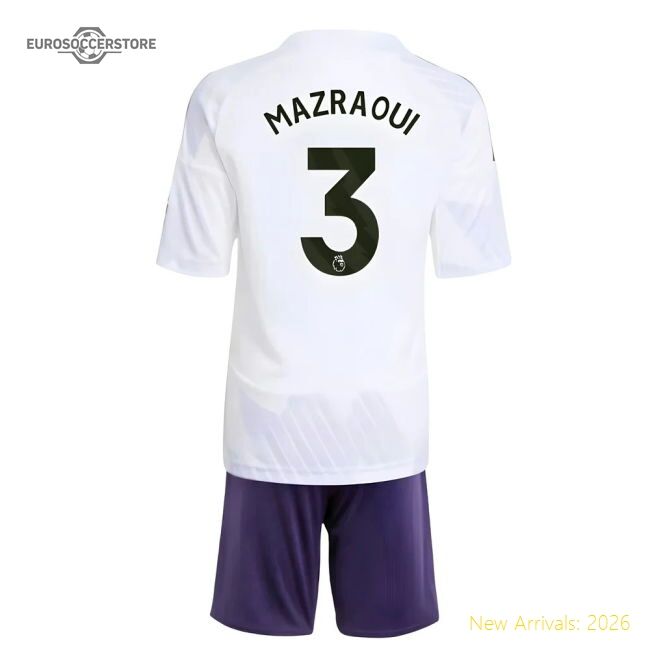 Official 2025-2026 Man Utd Away Mini Kit (mazraoui 3) - Premium