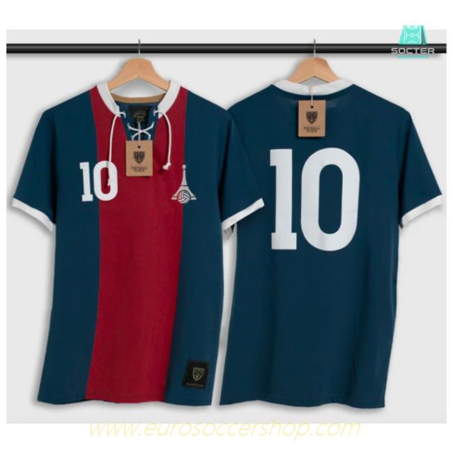 Paris Retro Football Shirt with Laces La Tour