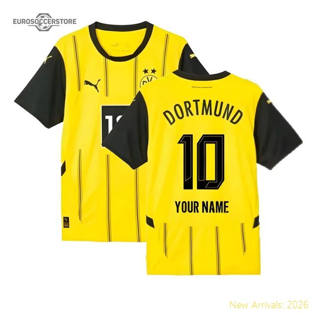 Exceptional 2024-2025 Borussia Dortmund Home Shirt (your Name)