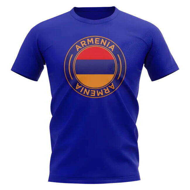 Armenia Football Badge T-Shirt (Royal)