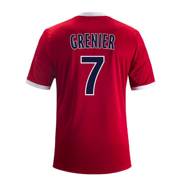 13-14 Olympique Lyonnais 7 Grenier Away Red Jersey Shirt - Official