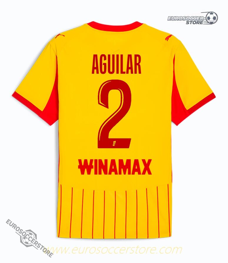 RC Lens 25-26 Season Home Jersey - AGUILAR #2
