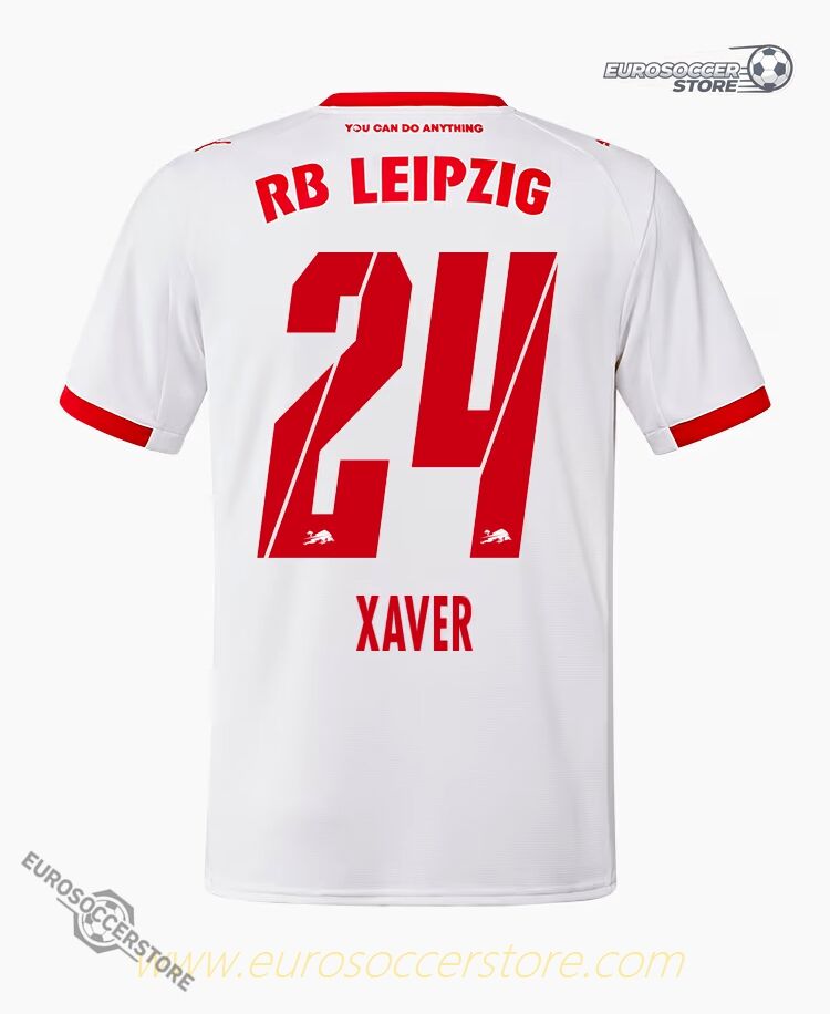 RB Leipzig 25-26 Season Home XAVER 24 Football Jersey