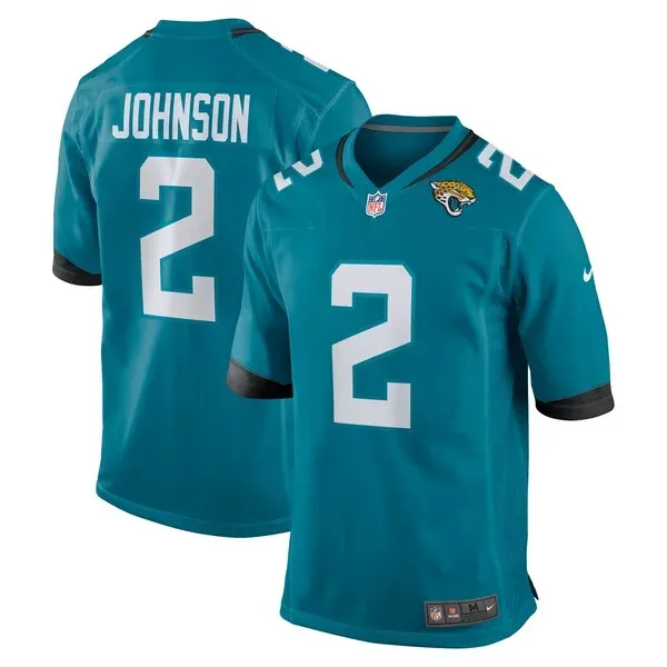 None Johnson Jacksonville Game Jersey - Teal | NFL Player Jersey