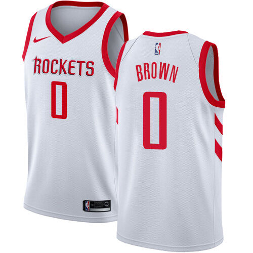 HOU #0 Sterling Brown Elite 2024 Icon NBA Jersey - Brown Swingman