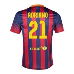 1314 Barcelona 21 Adriano Home Shirt - Official Replica 2973