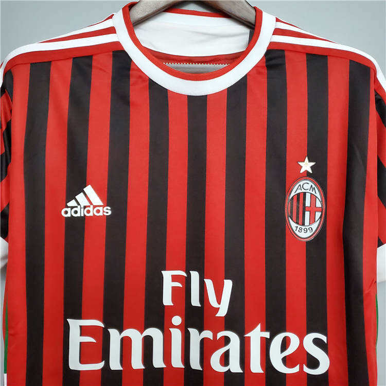 Licensed AC Milan 1112 Retro Home Shirt - Official Replica 8864