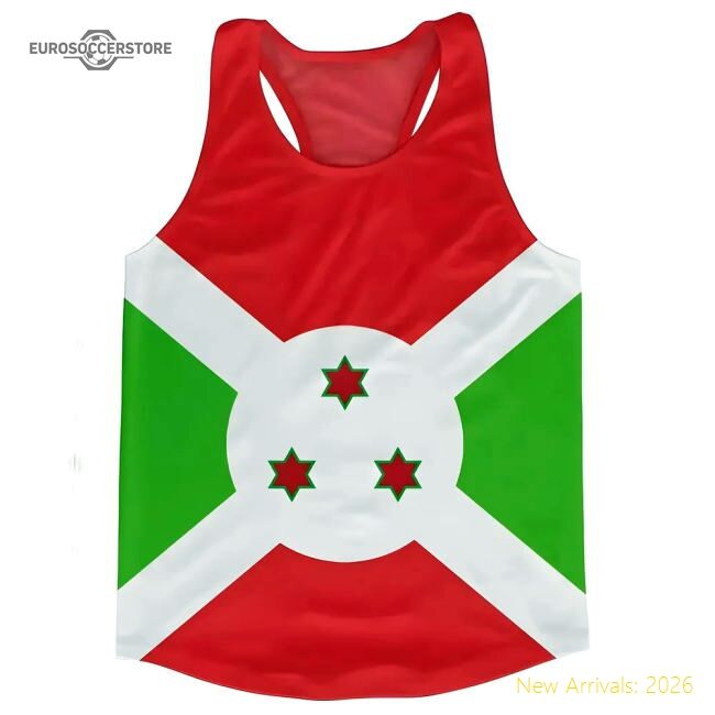 Burundi Flag Running Vest - Premium Collection - Premium Collection