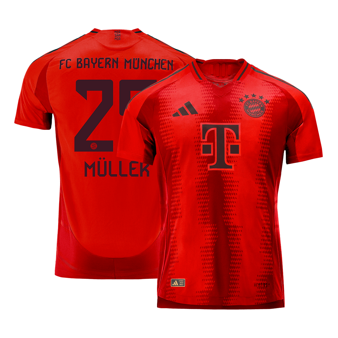 Player Version M¨¹ller #25 Bayern Munich Home Soccer Jersey 2024/25Aut