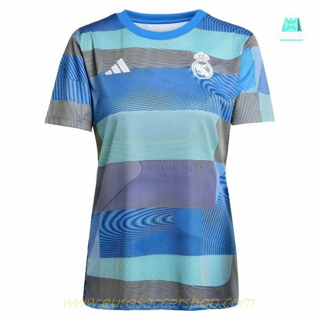 2025-2026 Real Madrid Pre-Match Shirt (Bluebird) - Womens