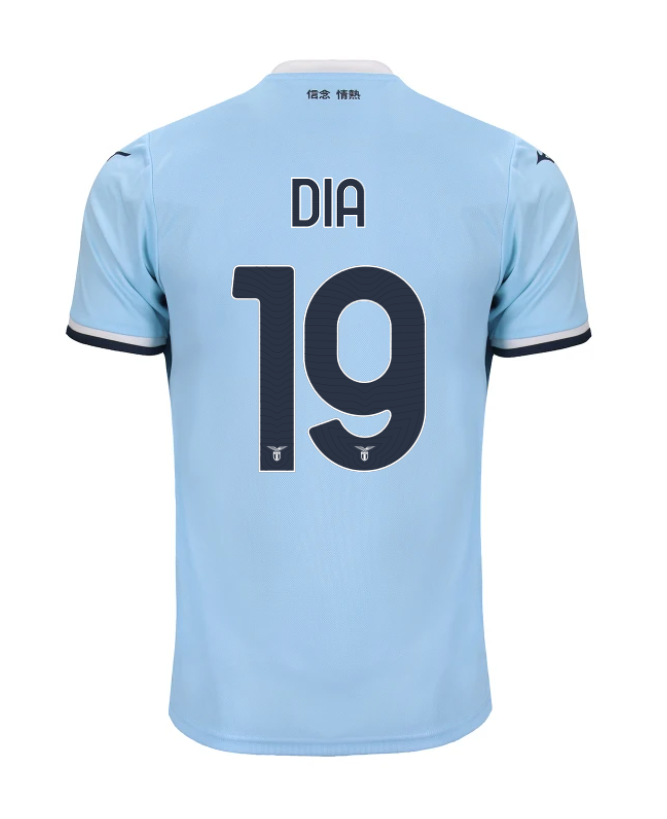 Lazio's 24-25 Home DIA 19 Football Jersey