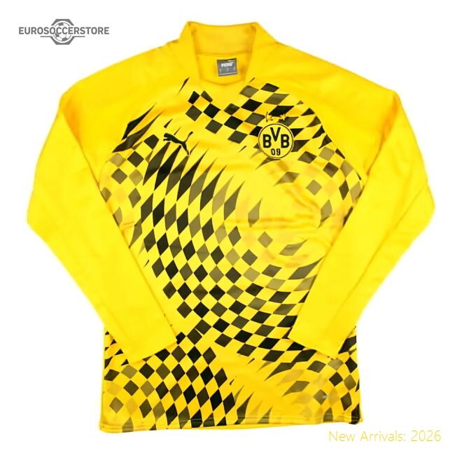 Luxury 2023-2024 Borussia Dortmund Pre-match Ls Sweat Top (yellow)