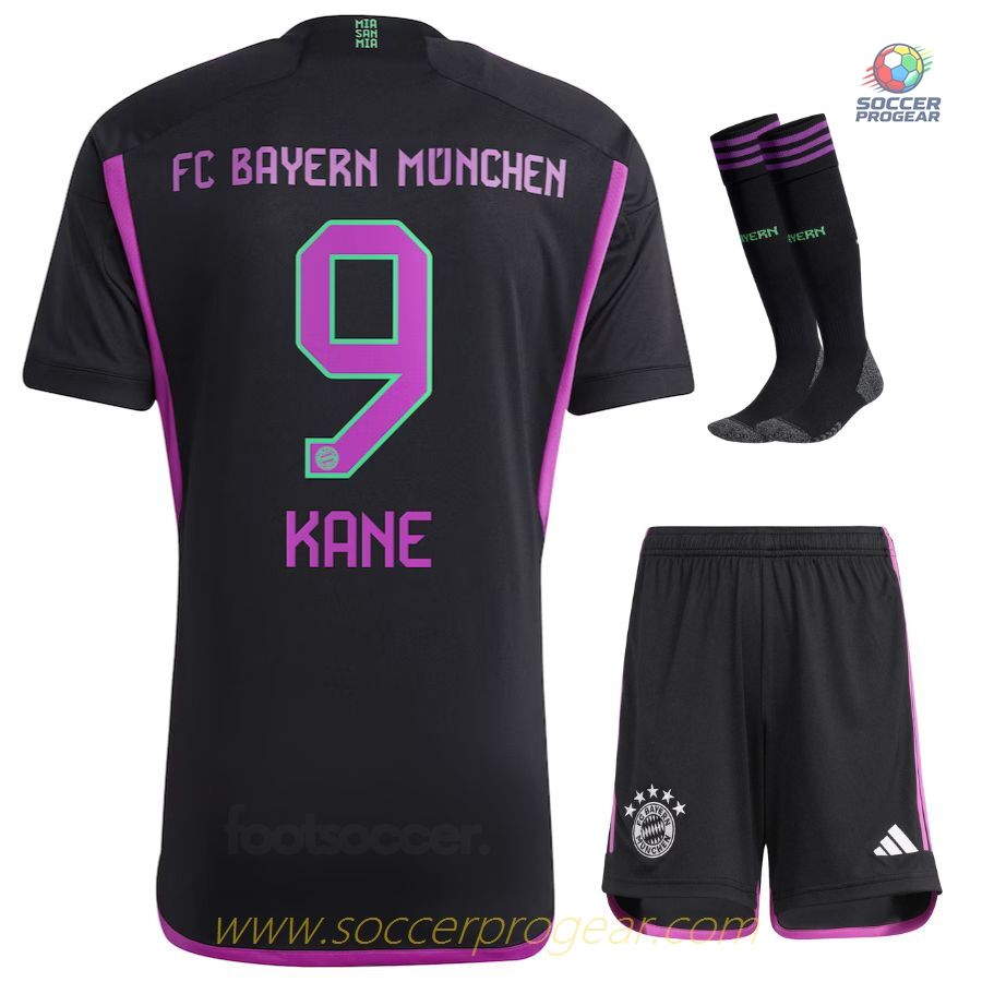 Bayern Munich Youth Football Kit Soccer Jersey 2023 2024 Away Kane
