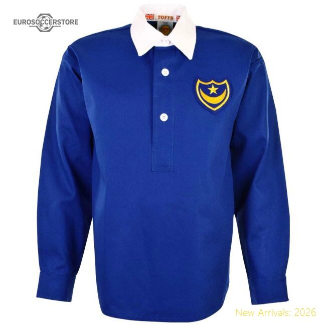 Top-grade Portsmouth 1939 Fa Cup Winners Retro Football Shirt