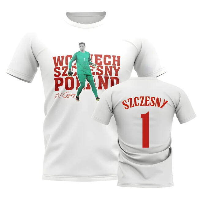 Wojciech Szczesny Poland Player Tee (White) Premium Premium