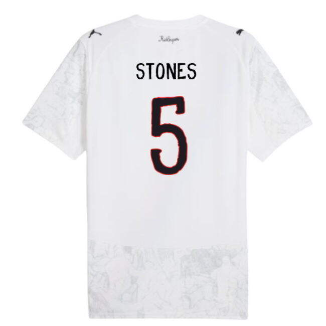 Manchester City 2025-20 Home Football Shirt Stones 5 Edition M S Kids