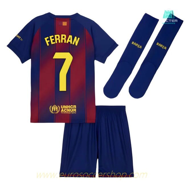 2025-2026 Barcelona Home Mini Kit (Ferran 7)