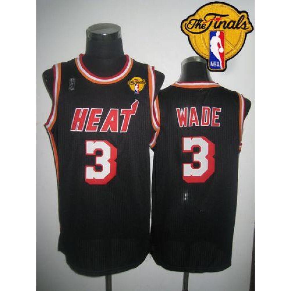 Limited Edition Men's Heat #3 Dwyane Black Basketball Jersey