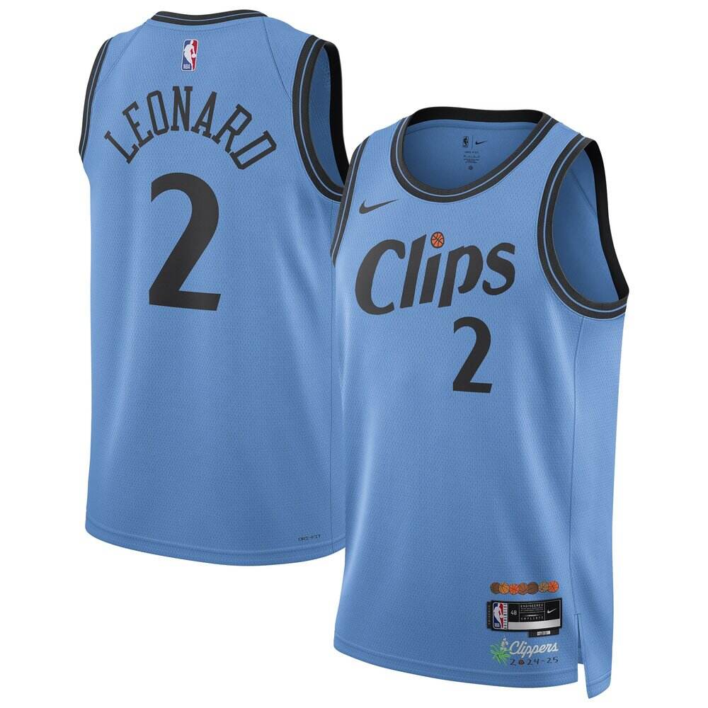 Classic Kawhi Leonard Blue Jersey - City Edition - Basketball Fan Gear