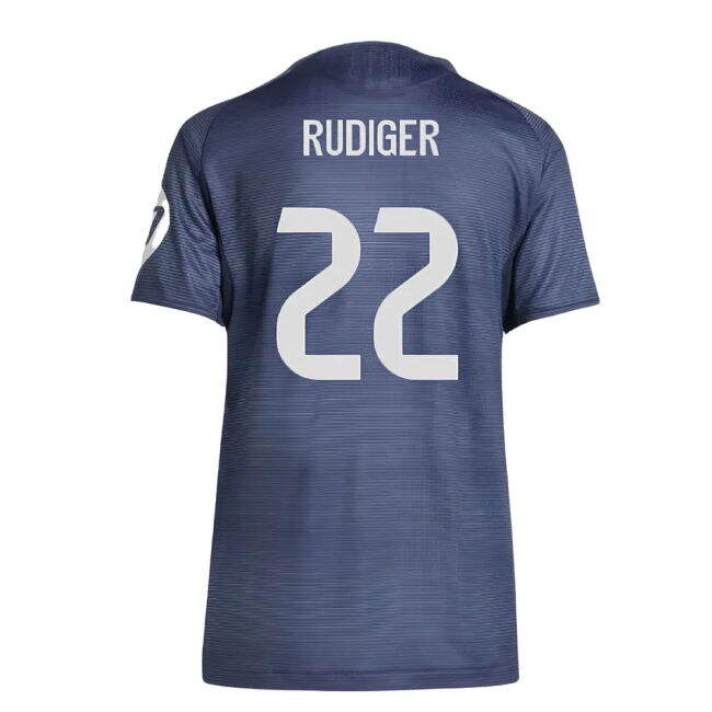 Updated Real Madrid Away Game Jersey 2025-2026 (Rudiger 22)