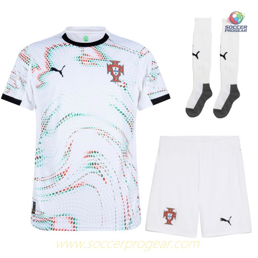 Portugal Away Kids Football Kit Football Jersey 2025 Season 2026