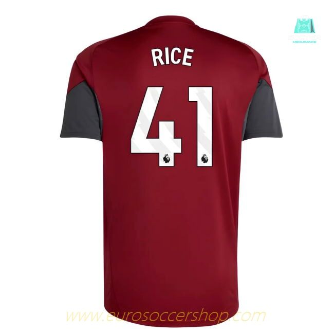2025-2026 Arsenal EU Training Jersey (Burgundy) (Rice 41)