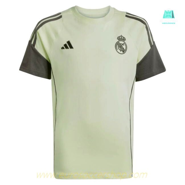 2025-2026 Real Madrid Training Tee (Almost Lime) - Kids (Trent 12)