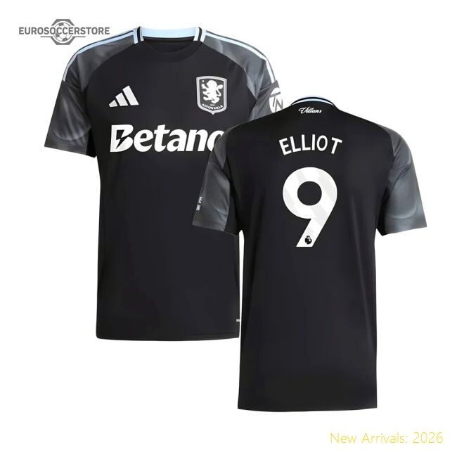 Official 2025-2026 Aston Villa Away Shirt (elliot 9) - Premium