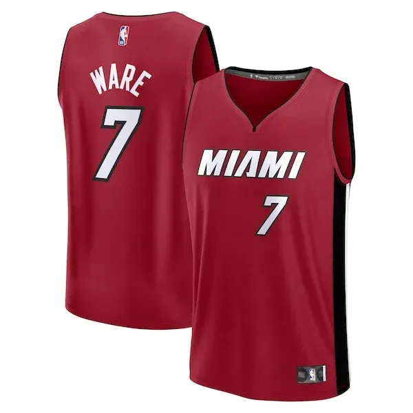 Kel'el Ware MIA Fast Break Jersey - modern superior - Red basketball