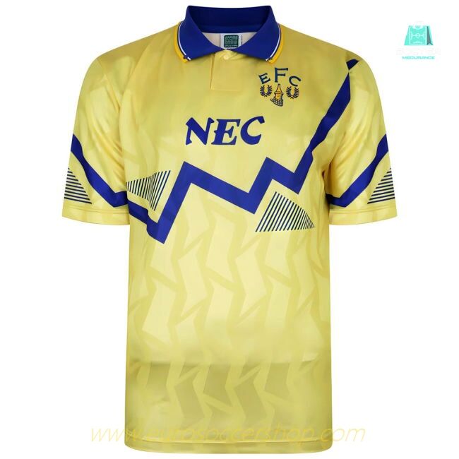 Everton 1990 Away Retro Football Shirt (SOUTHALL 1)