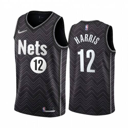 Brooklyn Brooklyn Nets #12 Joe Harris Black Womens NBA Swingman 2020-21 Earned Edition Jersey Womens