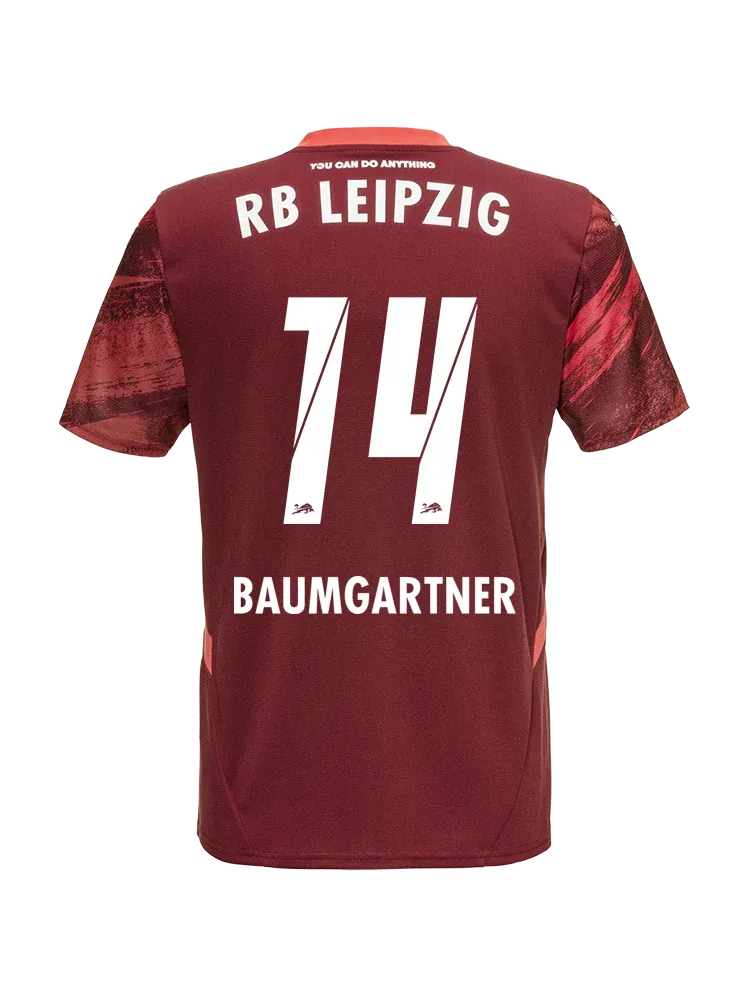 RB Leipzig 24-25 Season Away Jersey with BAUMGARTNER 14 Printing