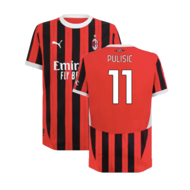 2024-2025 AC Milan Authentic Home Shirt for (Men