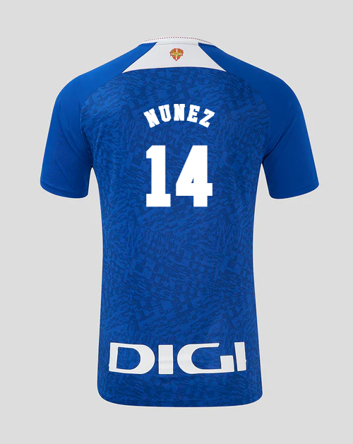 Athletic Bilbao's 24-25 Season Away Jersey Featuring Nunez with Number 14