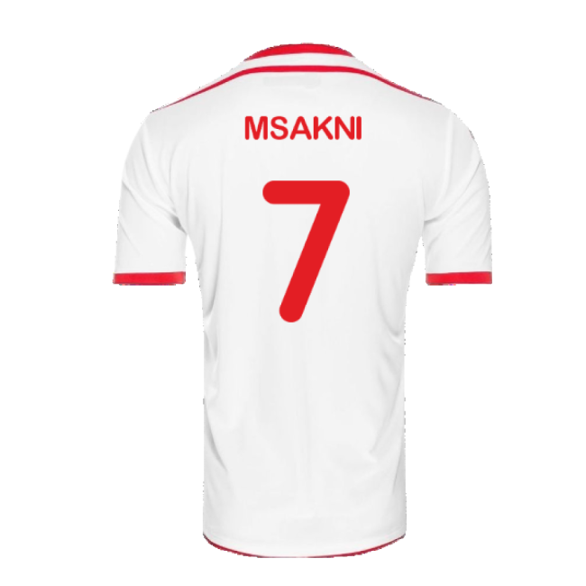Msakni 7 Licensed 2018-2019 Tunisia African Football Home Uniform