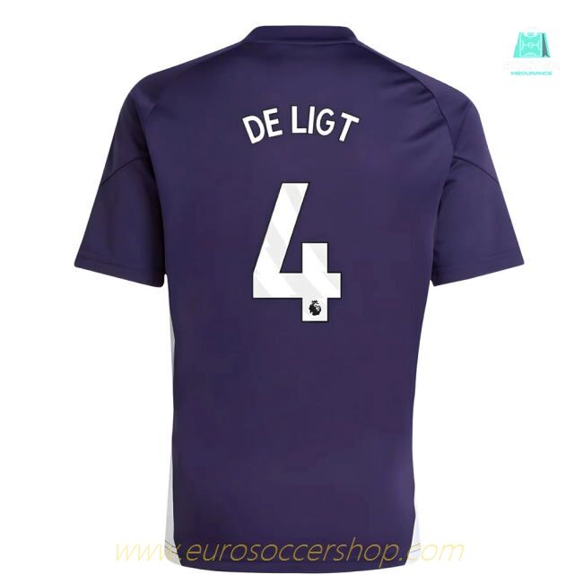 2025-2026 Man Utd Training Jersey (Aurora Plum) - Kids (De Ligt 4)