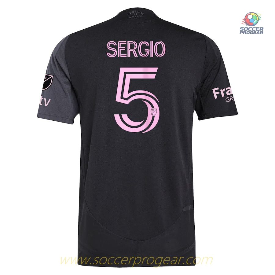 Inter Miami Away Match Soccer Football Shirt 2025 Sergio Busquets