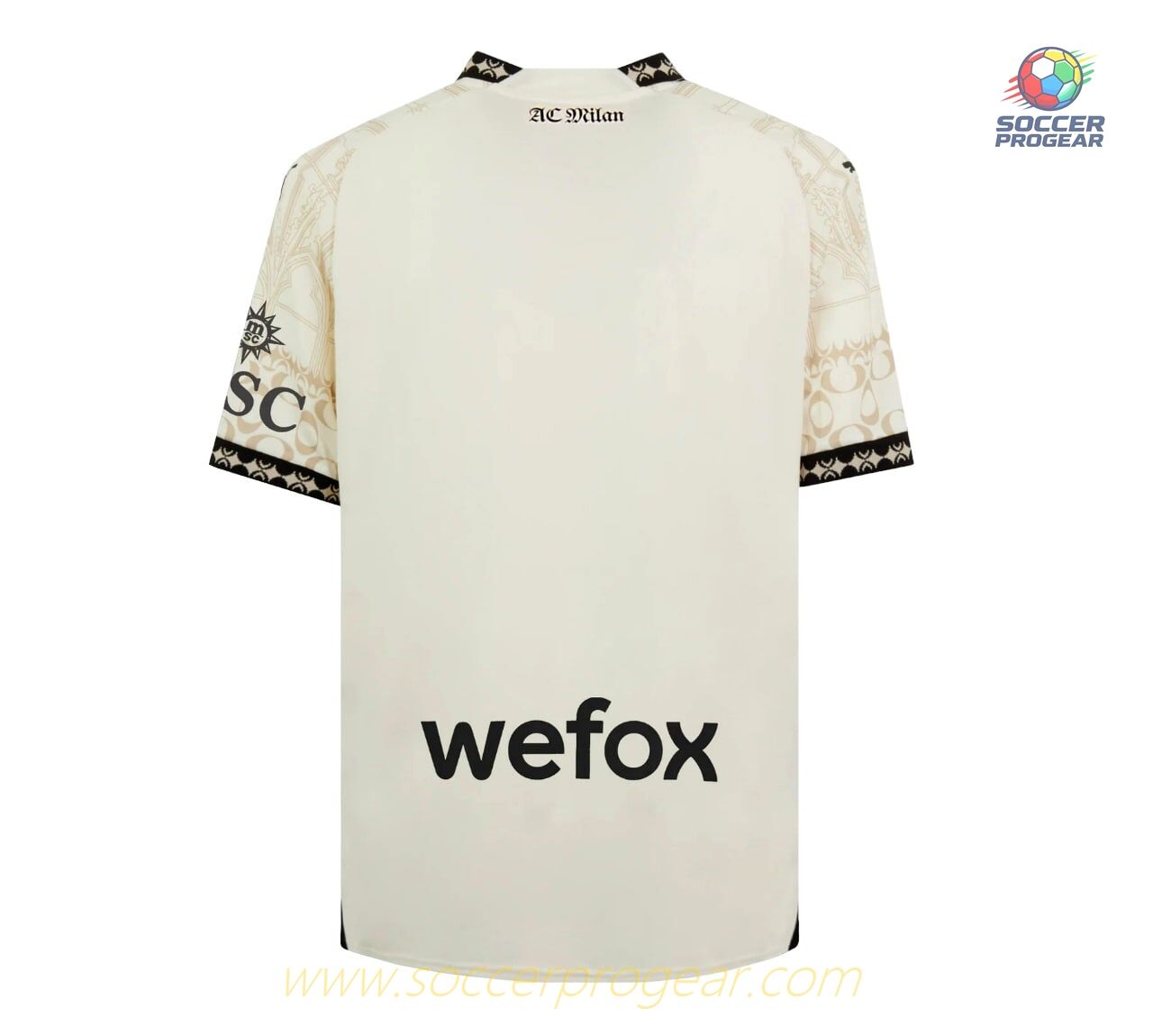 AC Milan Football Jersey 2023 2024 Fourth X Pleasures White