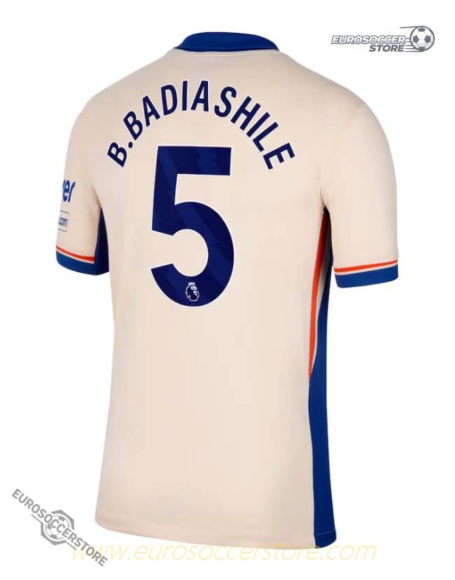 B.Badiashile's Chelsea Away Jersey Number 5 for the 24-25 Season