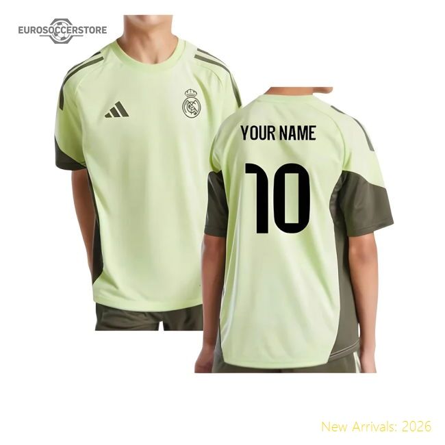 First-class 2025-2026 Real Madrid Training Jersey (almost Lime)