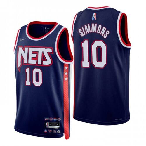 Brooklyn Brooklyn Nets #10 Ben Simmons Womens Nike Navy 2021/22 Swingman NBA Jersey ¨C City Edition Womens