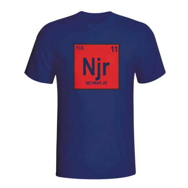 Neymar Barcelona Periodic Table T-shirt - Fan - Hot- Prem- Supporter