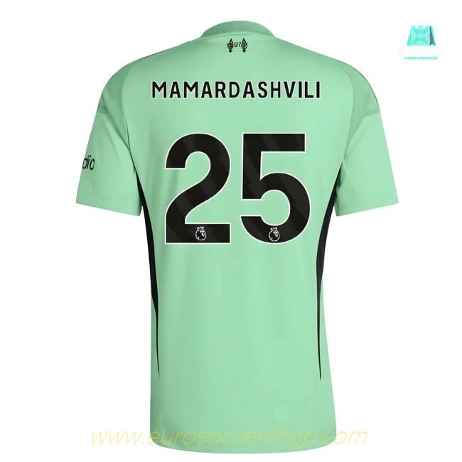2025-2026 Liverpool Home Goalkeeper Shirt (Glory Mint) (Mamardashvili 25)