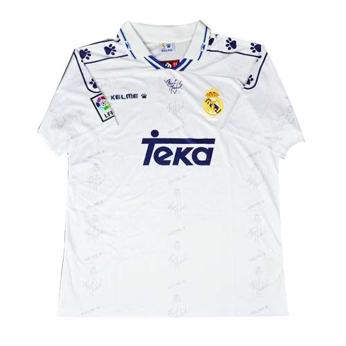 Real Madrid 93-94 White Retro Soccer Jersey Shirt - Official Replica